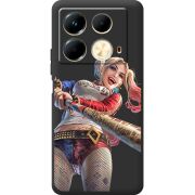 Черный чехол BoxFace Infinix Note 40 4G Happy Harley Quinn