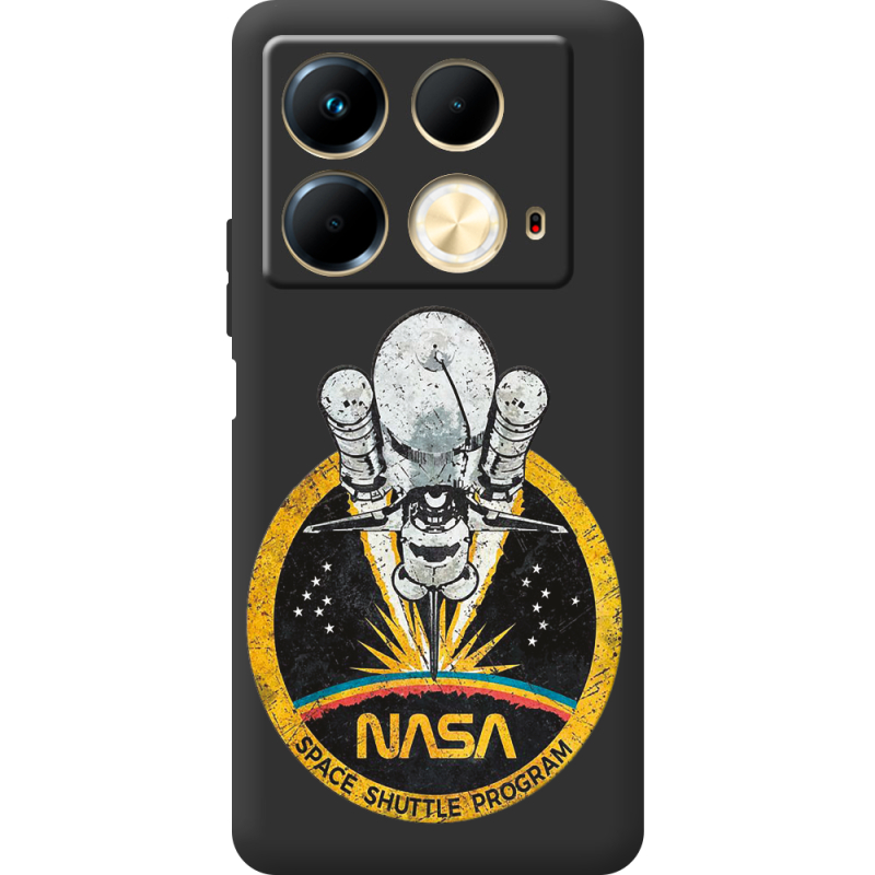 Черный чехол BoxFace Infinix Note 40 4G NASA Spaceship