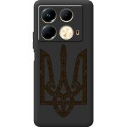 Черный чехол BoxFace Infinix Note 40 4G Ukrainian Trident