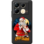 Черный чехол BoxFace Infinix Note 40 4G Cool Santa