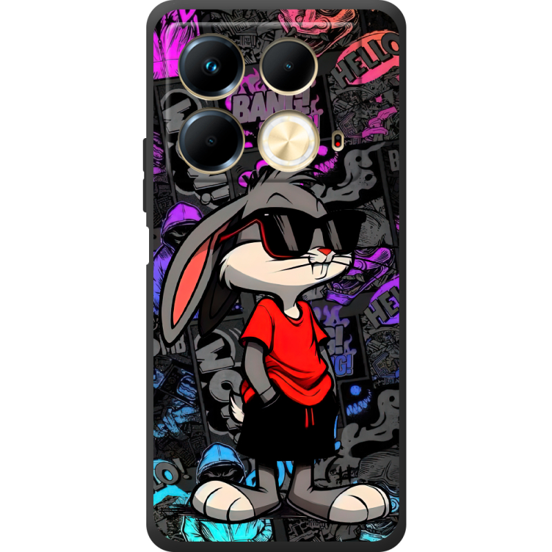 Черный чехол BoxFace Infinix Note 40 4G Малий вухань