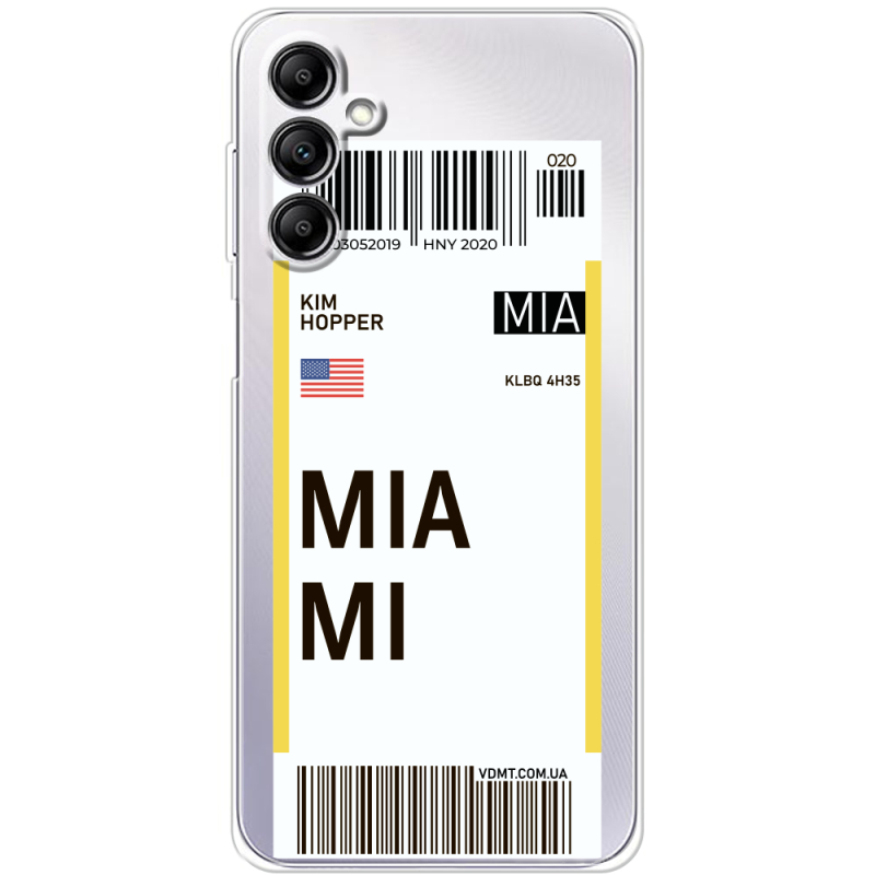 Прозрачный чехол BoxFace Samsung Galaxy M35 (M356) Ticket Miami