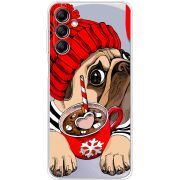 Прозрачный чехол BoxFace Samsung Galaxy M35 (M356) Winter Puggy