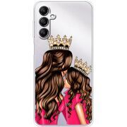 Прозрачный чехол BoxFace Samsung Galaxy M35 (M356) Queen and Princess