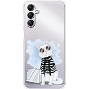 Прозрачный чехол BoxFace Samsung Galaxy M35 (M356) Cat Style