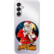 Прозрачный чехол BoxFace Samsung Galaxy M35 (M356) Cool Santa