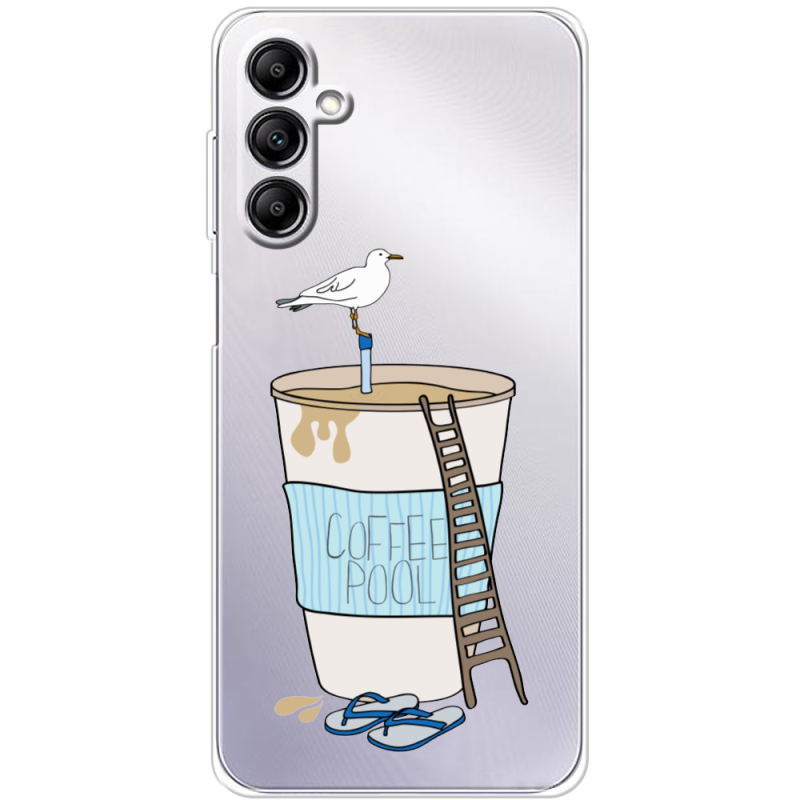 Прозрачный чехол BoxFace Samsung Galaxy M35 (M356) Segull in Cofee Pool