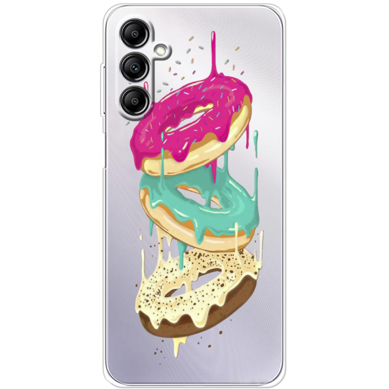 Прозрачный чехол BoxFace Samsung Galaxy M35 (M356) Donuts