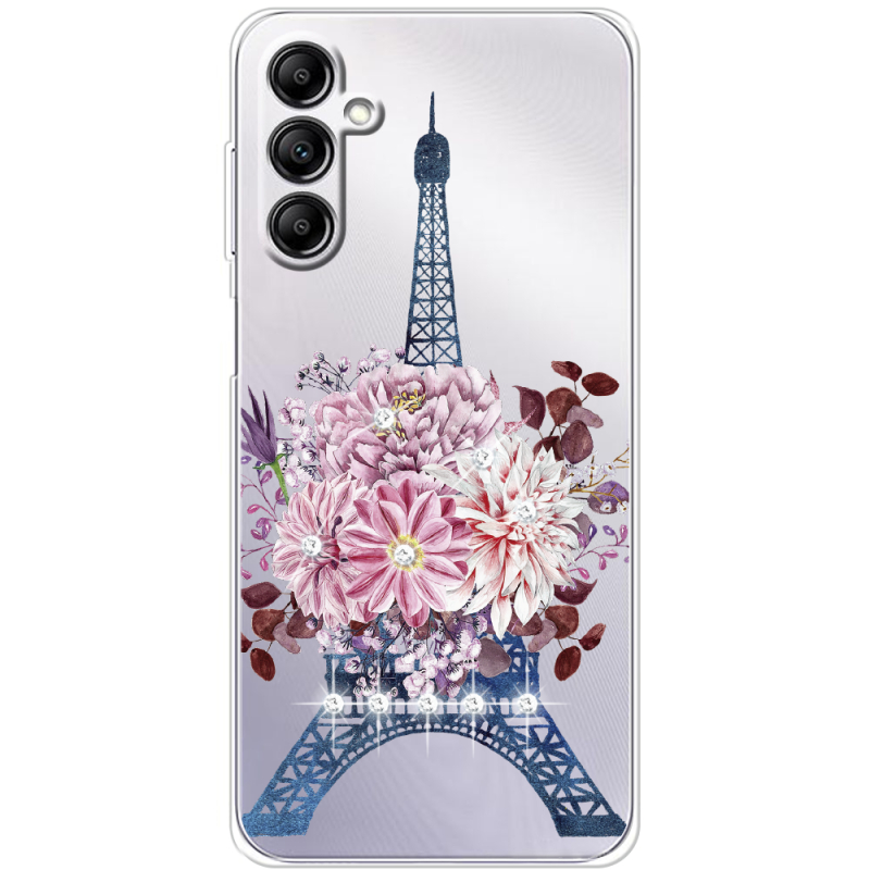 Чехол со стразами Samsung Galaxy M35 (M356) Eiffel Tower