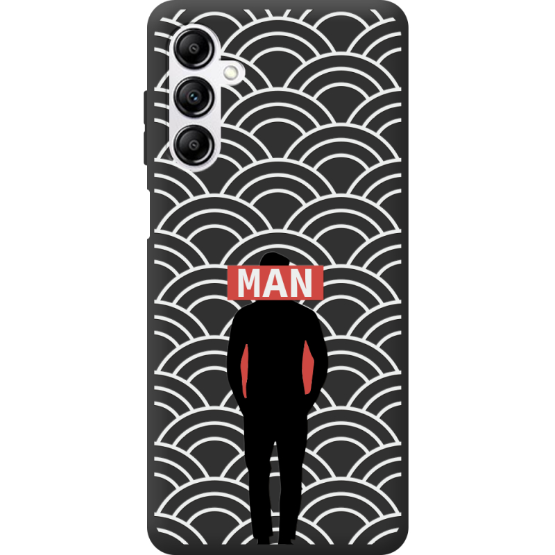 Черный чехол BoxFace Samsung Galaxy M35 (M356) Man Pattern