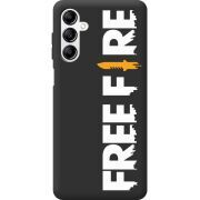 Черный чехол BoxFace Samsung Galaxy M35 (M356) Free Fire White Logo