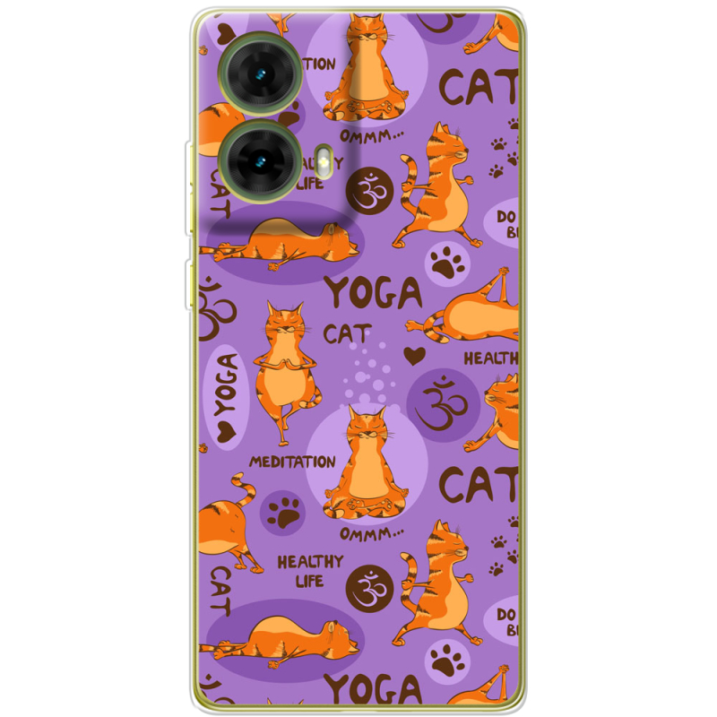 Чехол BoxFace Motorola G85 Yoga Cat