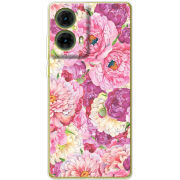 Чехол BoxFace Motorola G85 Pink Peonies