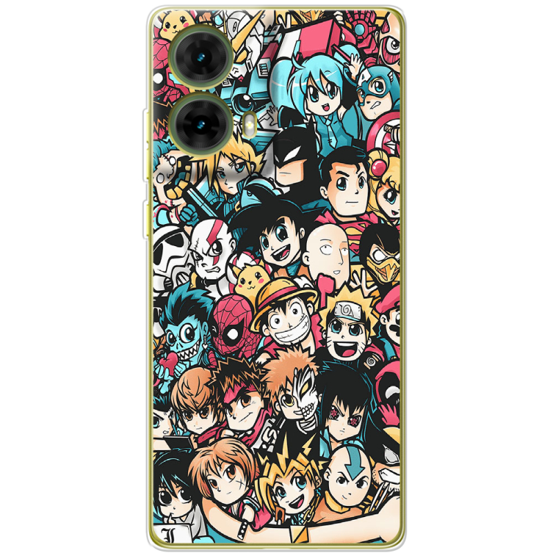 Чехол BoxFace Motorola G85 Anime Stickers