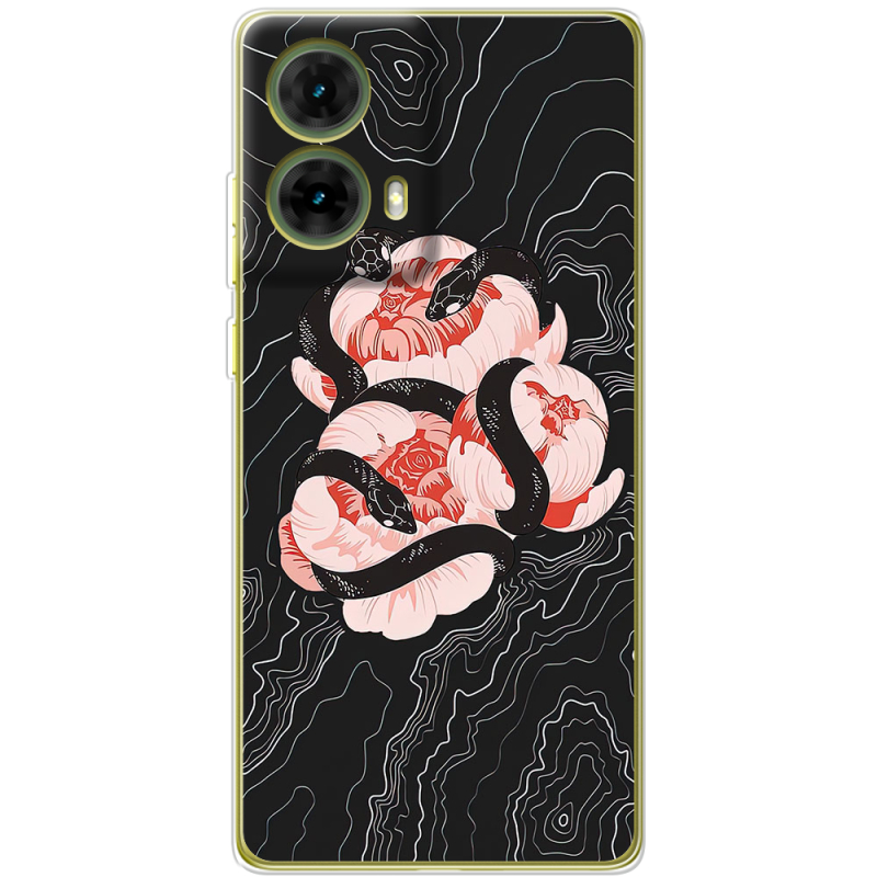 Чехол BoxFace Motorola G85 Snake Rose