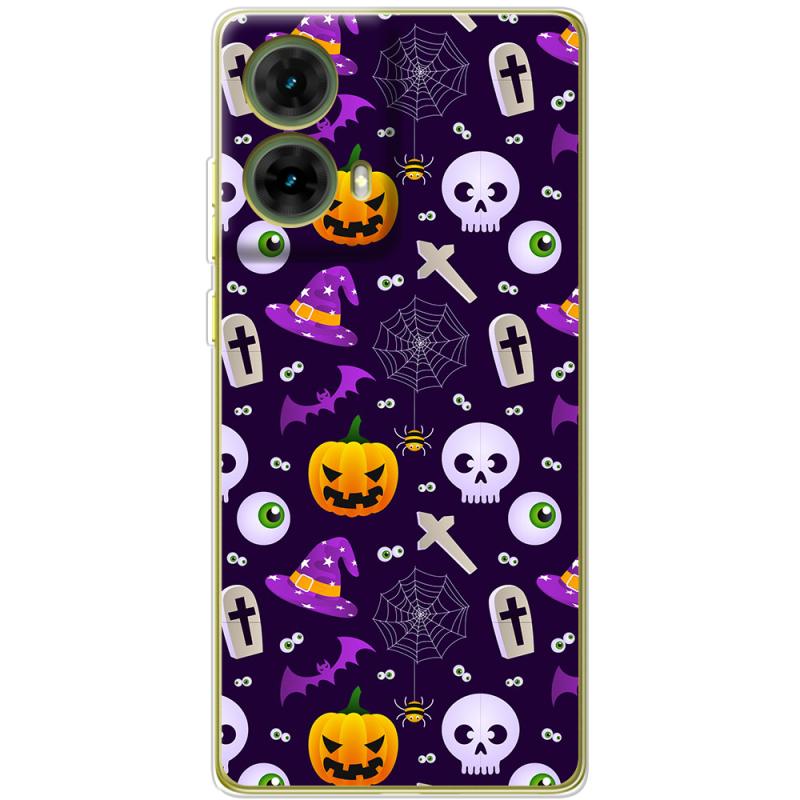 Чехол BoxFace Motorola G85 Halloween Purple Mood