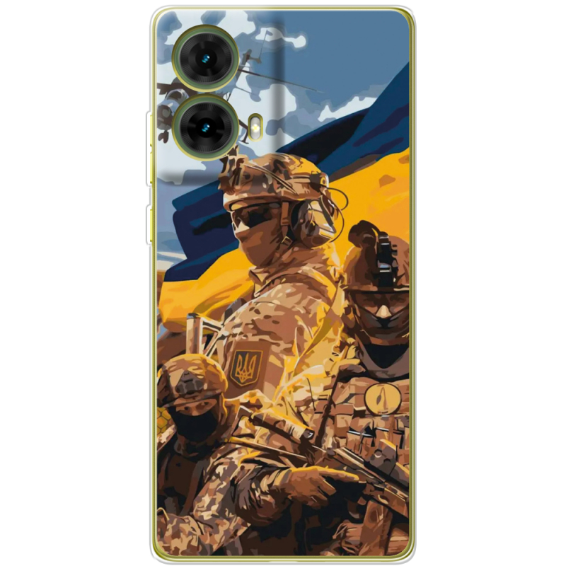 Чехол BoxFace Motorola G85 Воїни ЗСУ