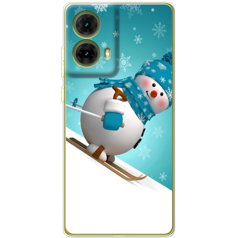 Чехол BoxFace Motorola G85 Skier Snowman