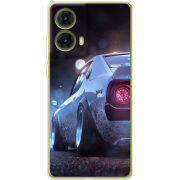 Чехол BoxFace Motorola G85 Silver Car