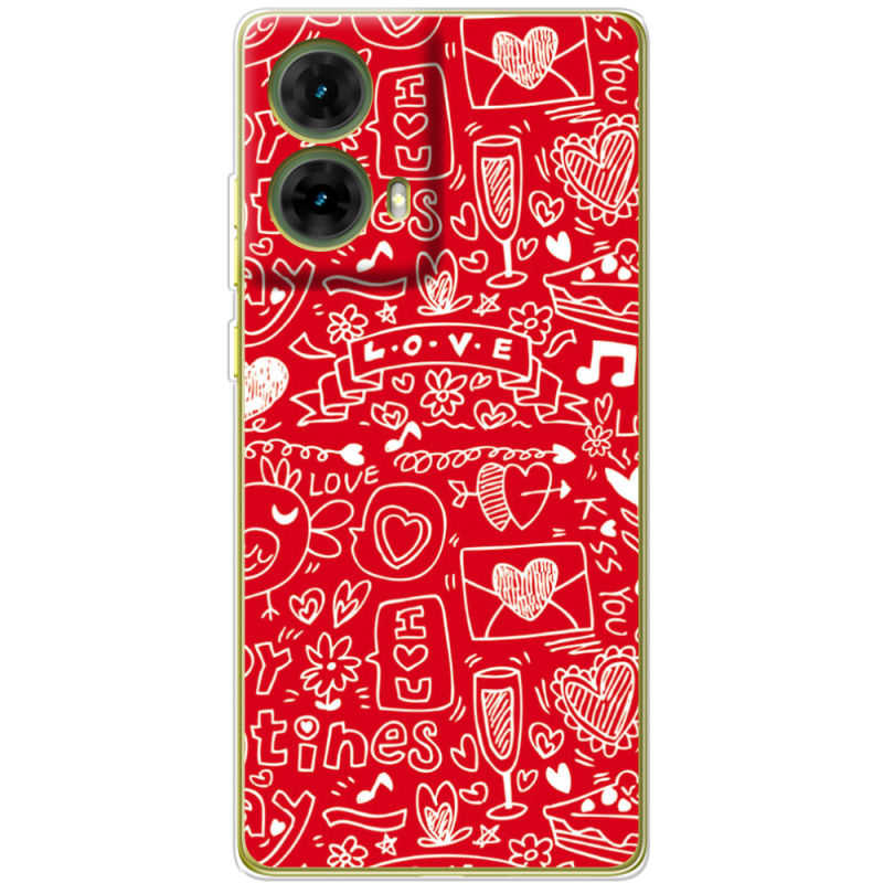 Чехол BoxFace Motorola G85 Happy Valentines