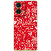 Чехол BoxFace Motorola G85 Happy Valentines