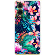 Чехол BoxFace Motorola G85 flowers in the tropics