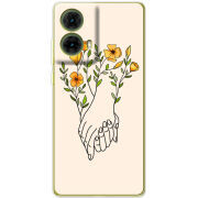 Чехол BoxFace Motorola G85 Flower Hands