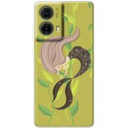 Прозрачный чехол BoxFace Motorola G85 Cute Mermaid