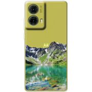 Прозрачный чехол BoxFace Motorola G85 Green Mountain