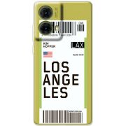 Прозрачный чехол BoxFace Motorola G85 Ticket Los Angeles