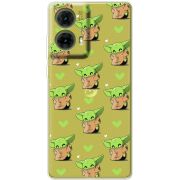 Прозрачный чехол BoxFace Motorola G85 Pattern Baby Yoda