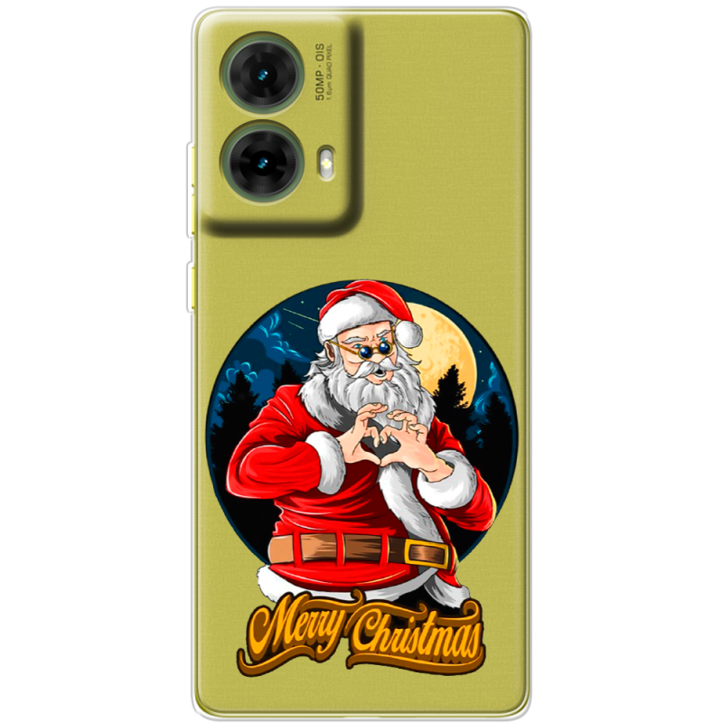 Прозрачный чехол BoxFace Motorola G85 Cool Santa