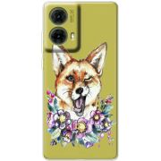 Прозрачный чехол BoxFace Motorola G85 Winking Fox