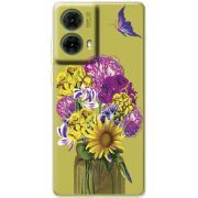 Прозрачный чехол BoxFace Motorola G85 My Bouquet