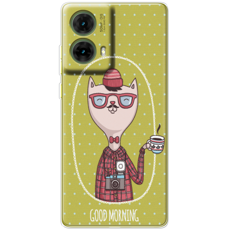 Прозрачный чехол BoxFace Motorola G85 Good Morning