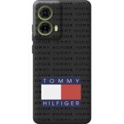 Черный чехол BoxFace Motorola G85 Tommy Print