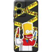 Черный чехол BoxFace Motorola G85 White Bart