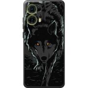 Черный чехол BoxFace Motorola G85 Wolf