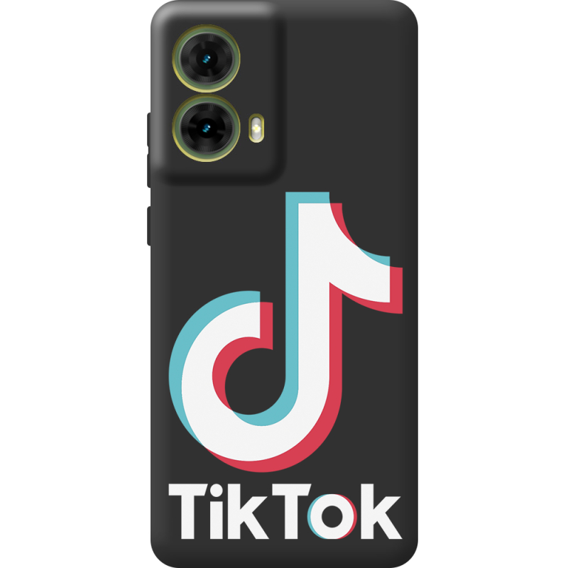 Черный чехол BoxFace Motorola G85 Tik Tok