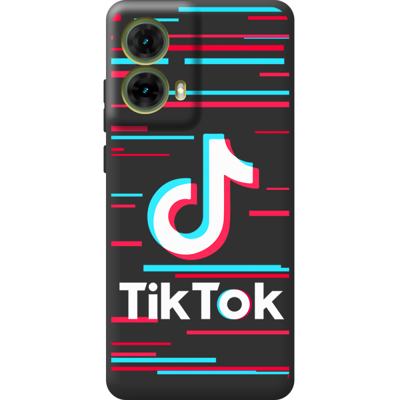 Черный чехол BoxFace Motorola G85 Tik Tok