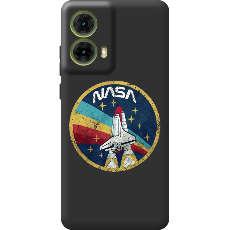 Черный чехол BoxFace Motorola G85 NASA