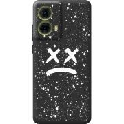 Черный чехол BoxFace Motorola G85 Sad Way