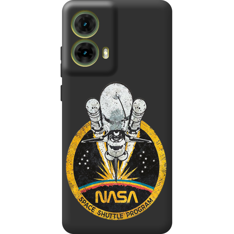 Черный чехол BoxFace Motorola G85 NASA Spaceship