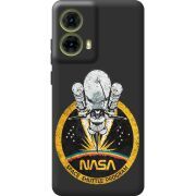 Черный чехол BoxFace Motorola G85 NASA Spaceship