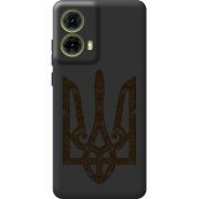 Черный чехол BoxFace Motorola G85 Ukrainian Trident