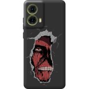 Черный чехол BoxFace Motorola G85 Нападение на Титана