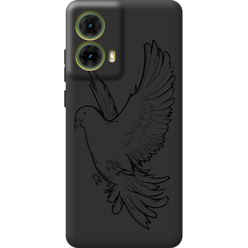 Черный чехол BoxFace Motorola G85 Dove