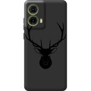 Черный чехол BoxFace Motorola G85 Deer