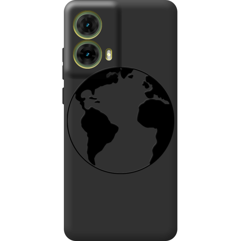 Черный чехол BoxFace Motorola G85 Earth