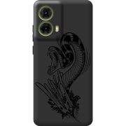 Черный чехол BoxFace Motorola G85 Snake